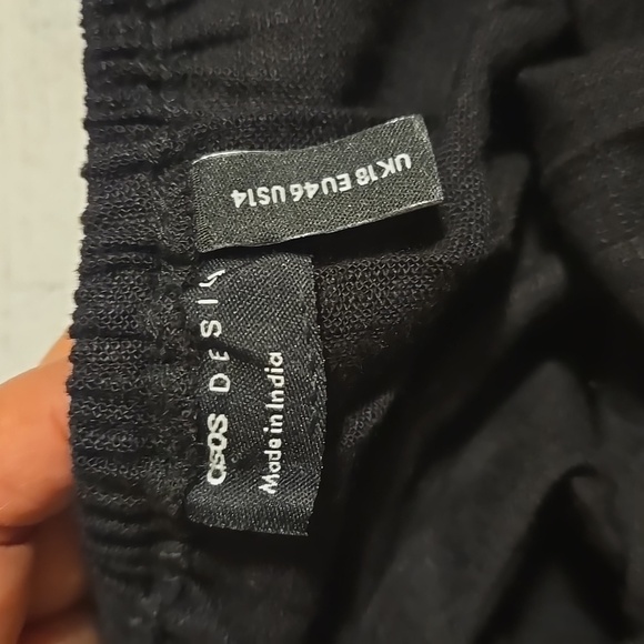 ASOS Women's Off the Shoulder Blouse Black Size 14 NWOT - Picture 6 of 7